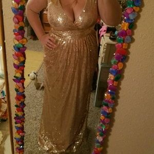 Rose Gold Sequin Dress
